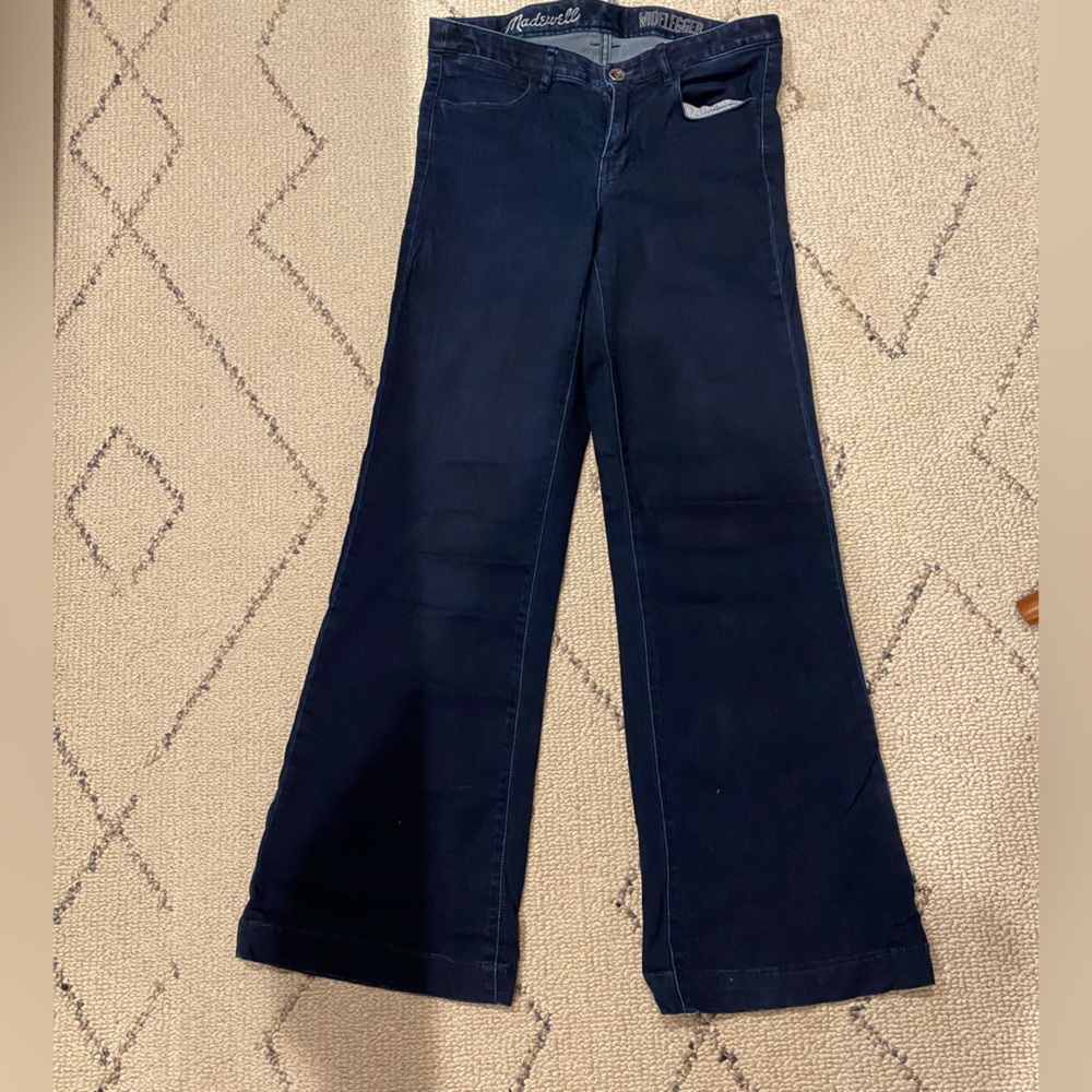 Madewell size 28 high rise wide legger.